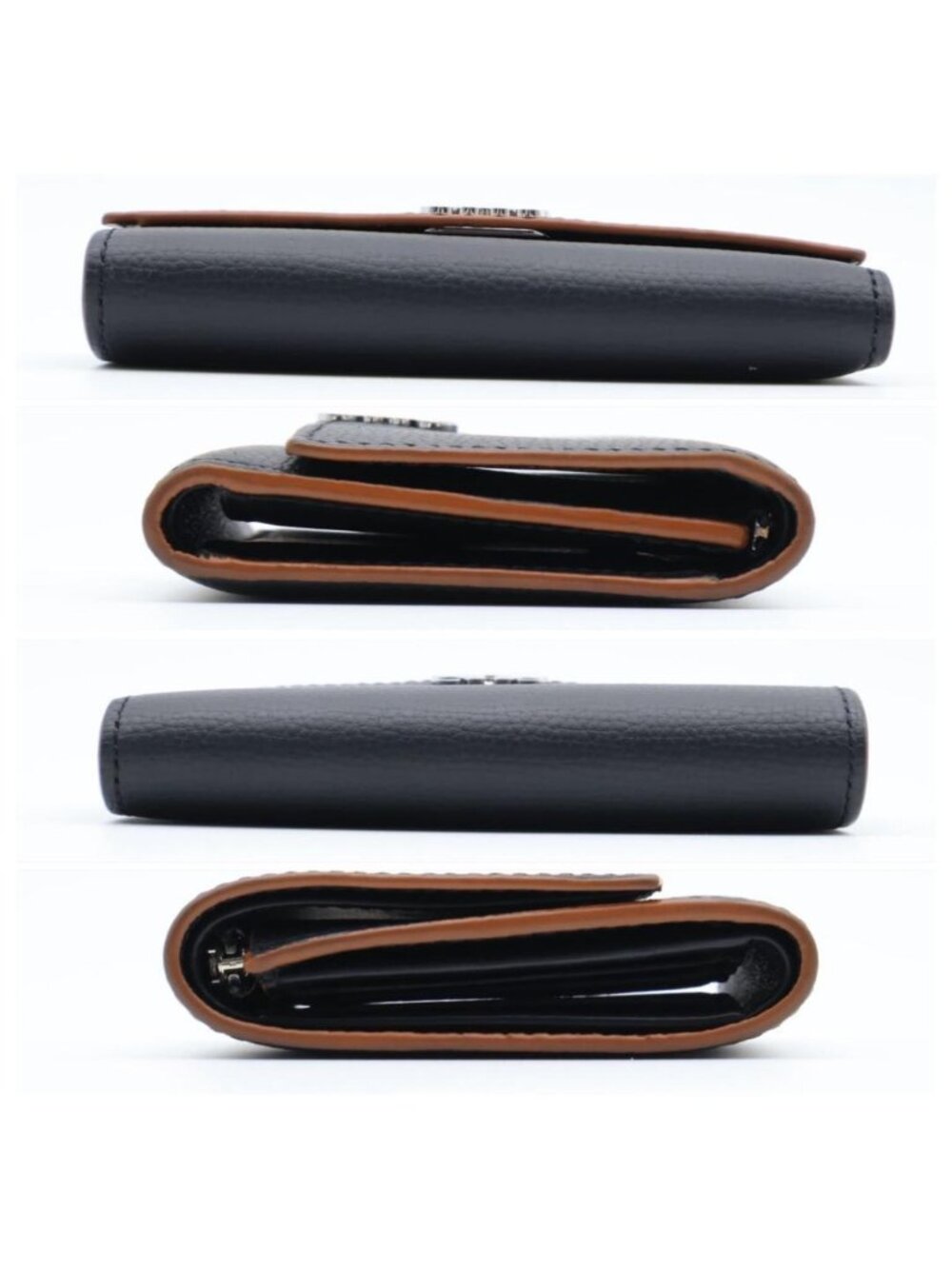 ★SOLD★ Loewe Trifold Wallet Black Anagram - Picture 9 of 10